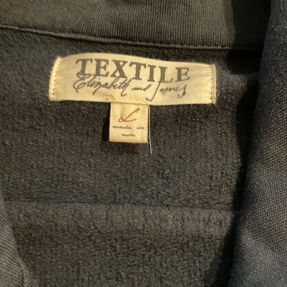 TEXTILE- Elizabeth and James moto style jacket . Size large. - Picture 5 of 6